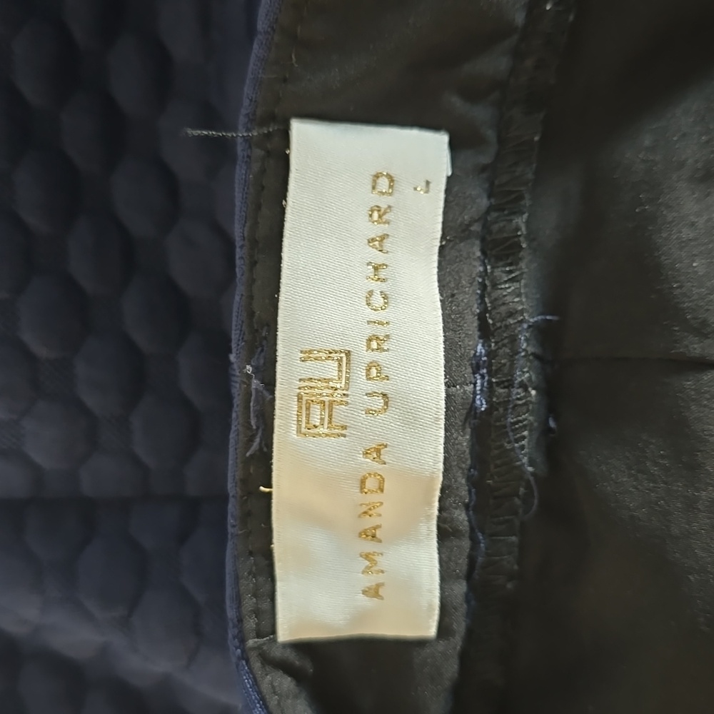 Amanda Uprichard Navy Shorts - Picture 3 of 4